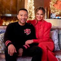 A LEGENDARY CHRISTMAS WITH JOHN AND CHRISSY -- "Press Junket" -- Pictured: (l-r) John Legend, Chrissy Teigen  -- (Photo by: Trae Patton/NBC/NBCU Photo Bank via Getty Images)