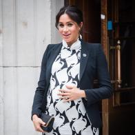LONDON, ENGLAND - MARCH 08:  Meghan, Duchess of Sussex attends a International Women's Day panel discussion at King's College London on March 08, 2019 in London, England. (Photo by Samir Hussein/Samir Hussein/WireImage)