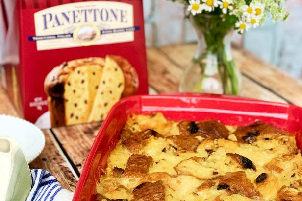 Trader Joe's Panettone in recipe of Panettone Bread Pudding
