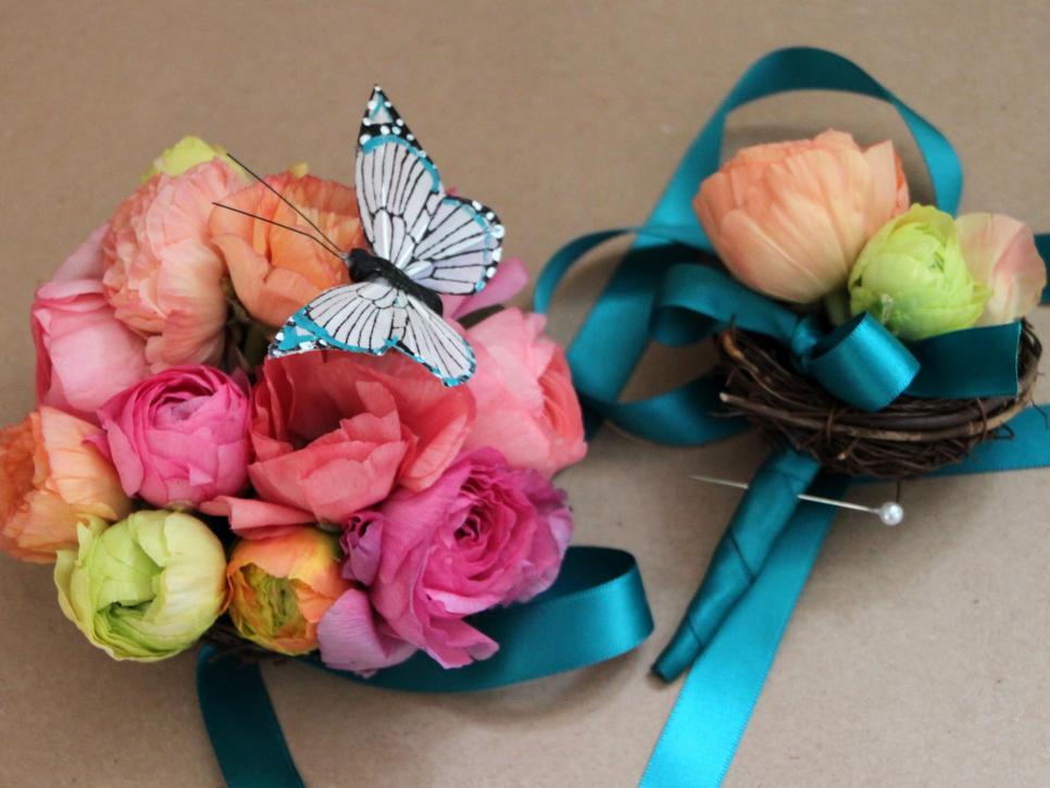 Nest Corsage and Boutonniere