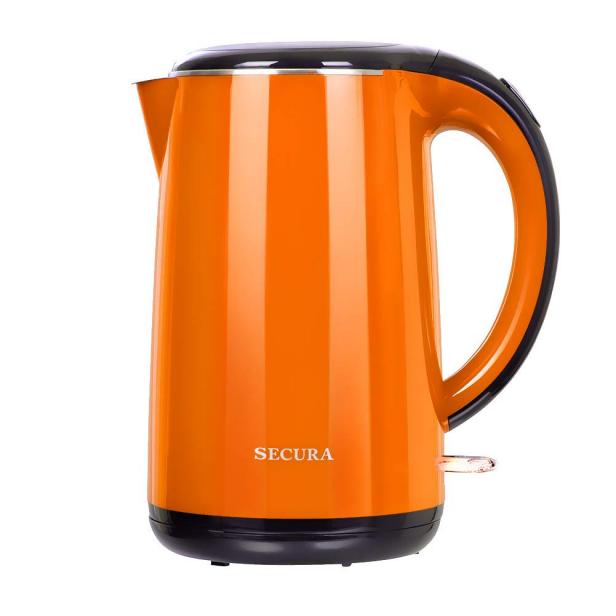 Secura The Original Stainless Steel Double Wall Electric Water Kettle 1.8  Quart 