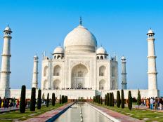 Taj Mahal was built by a Muslim, Emperor Shah Jahan (died 1666 C.E.) in the memory of his dear wife and queen Mumtaz Mahal at Agra, India.
