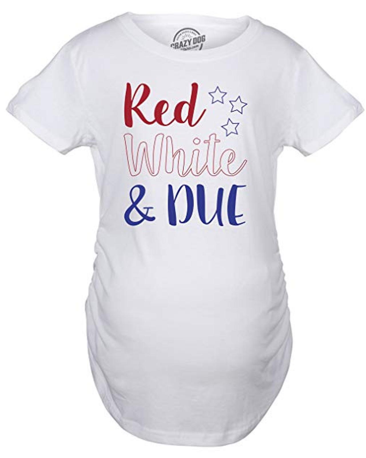 4th of July pregnant shirt, Happy 4th of july cute little baby