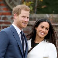 LONDON, ENGLAND - NOVEMBER 27:  Prince Harry and actress Meghan Markle during an official photocall to announce their engagement at The Sunken Gardens at Kensington Palace on November 27, 2017 in London, England.  Prince Harry and Meghan Markle have been a couple officially since November 2016 and are due to marry in Spring 2018.  (Photo by Chris Jackson/Chris Jackson/Getty Images)