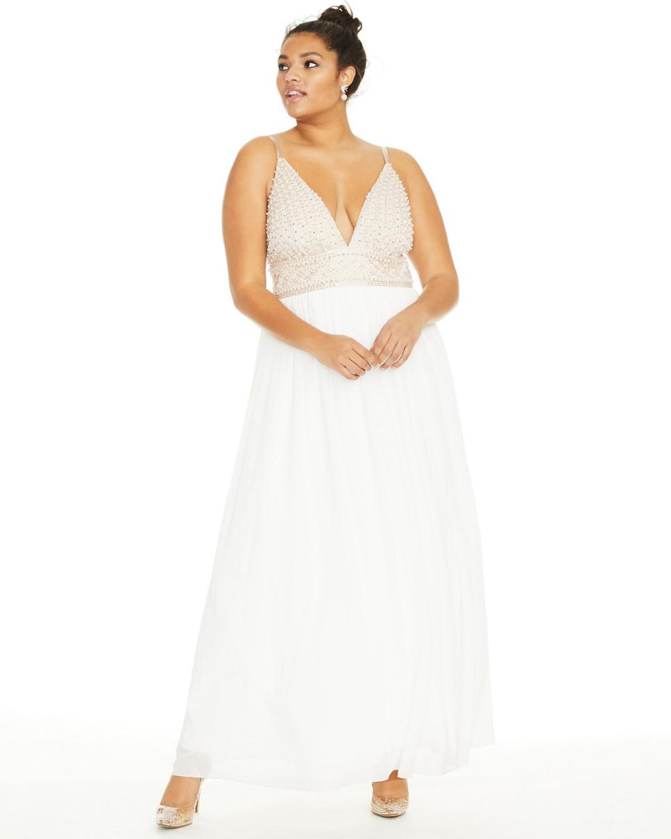 macys prom dresses white