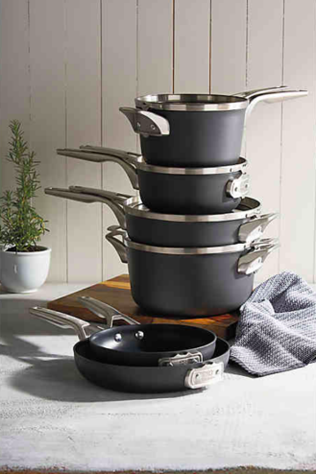 Calphalon Premier Space-Saving Hard-Anodized Nonstick 10-Piece