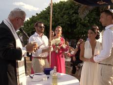 Loren and Alexei wedding in a traditional Jewish ceremony.