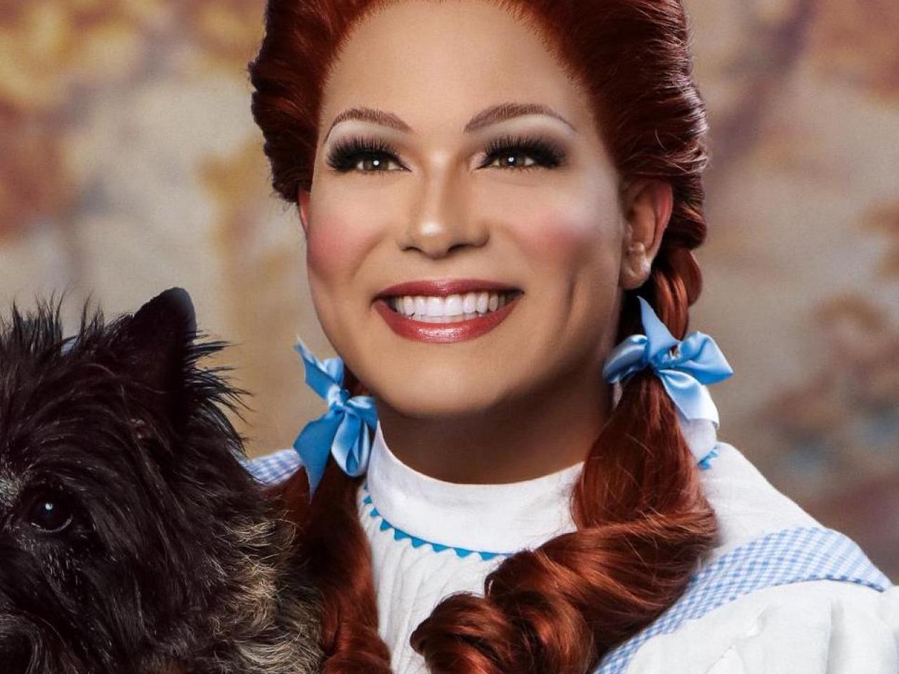 alexis michelle blue dress fur Queen Michelle's Style Size:12 Medium