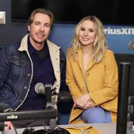NEW YORK, NY - FEBRUARY 25:  Actors Dax Shepard and Kristen Bell visit the SiriusXM Studios on February 25, 2019 in New York City.  (Photo by Cindy Ord/Getty Images)