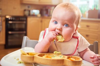 Baby-Eating-Baby-Food-Eagerly - Feeding My Kid