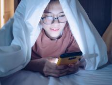 Insomnia people and mobile addiction concepts.