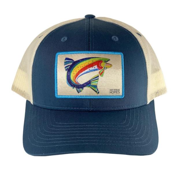 PresPF Fishing Hat For Men - American Flag Fish Design, Adjustable Cotton Trucker Hat, Father's Day Gift For Dad - View #3
