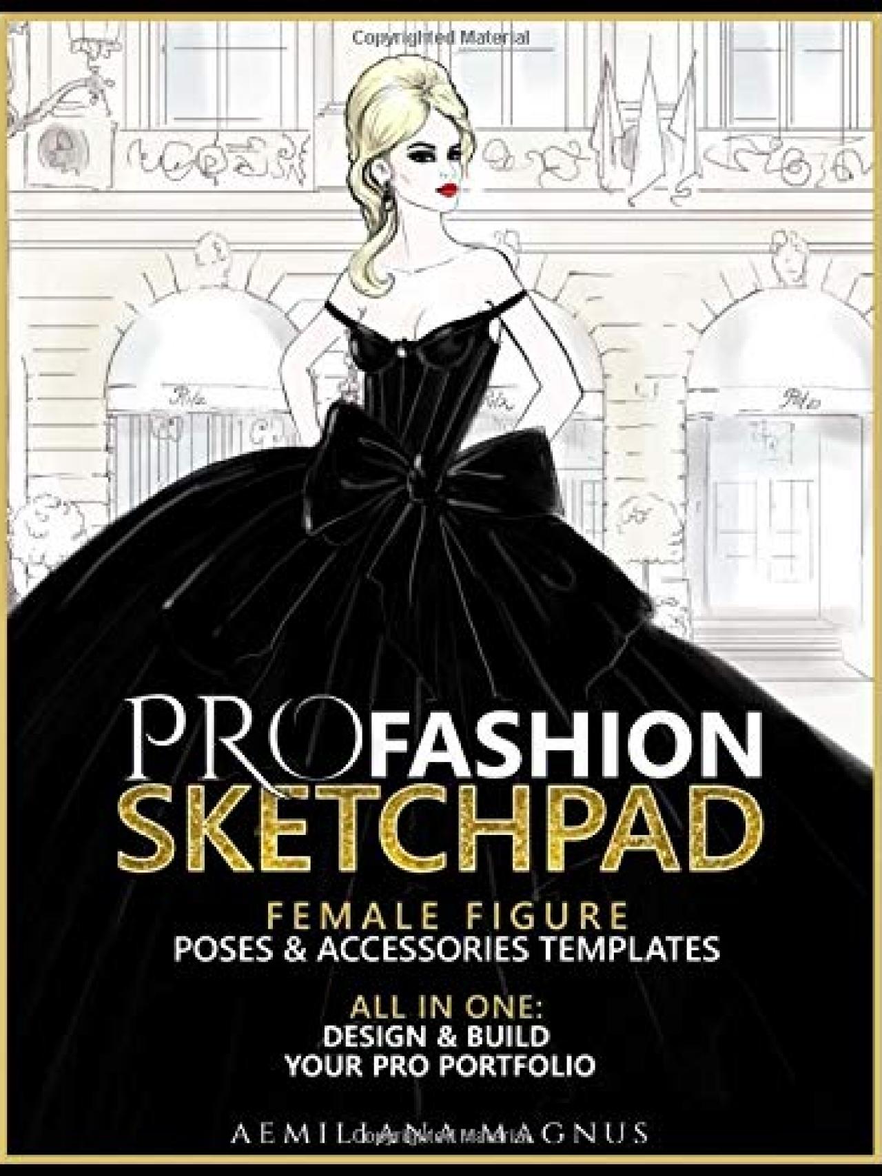 Fashion Sketchbook Christmas: Figure Female Template With Front