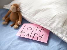 Tooth fairy envelope under pillow