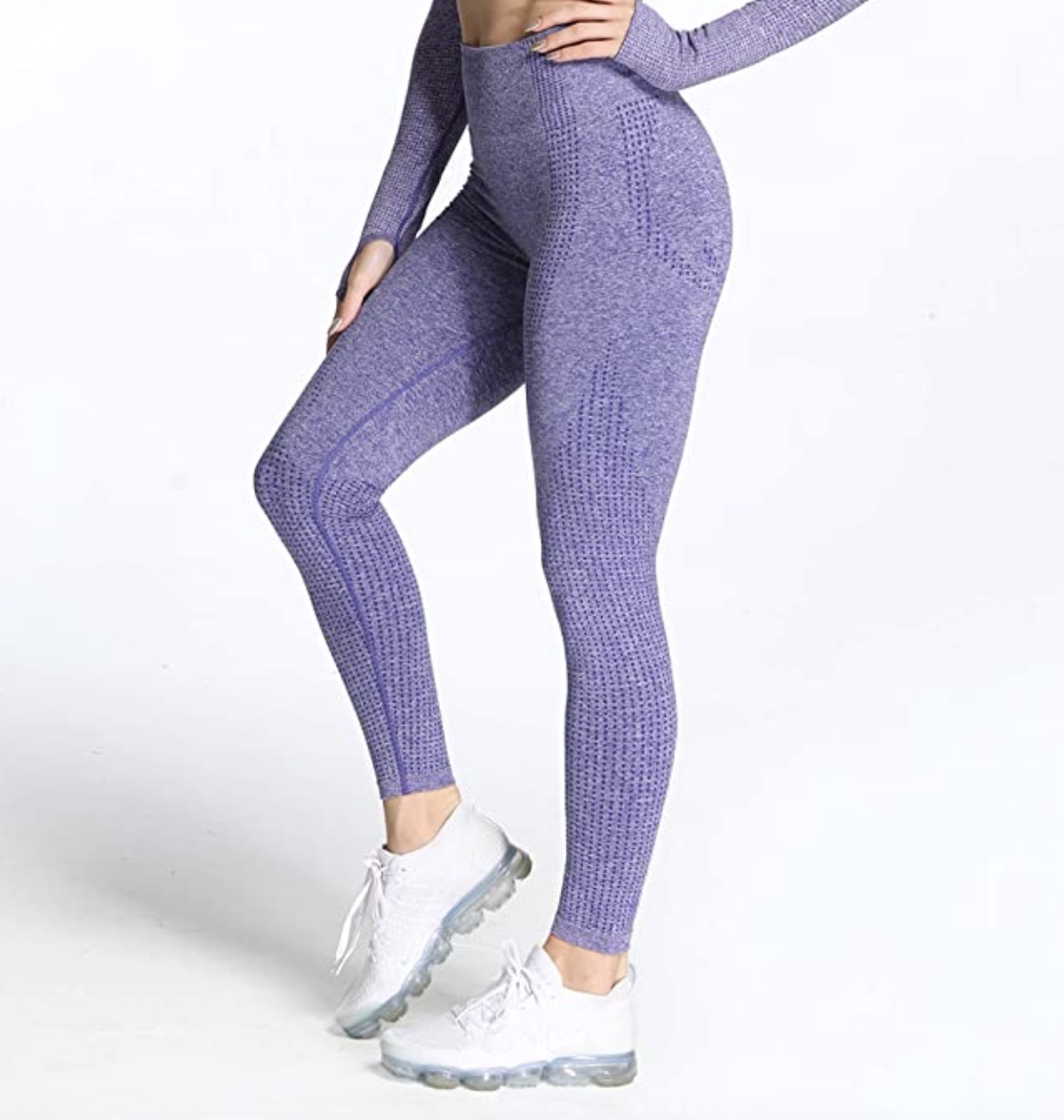 Carbon Fiber Leggings For Women Seamless Squat Proof Womens Athletic Pants 