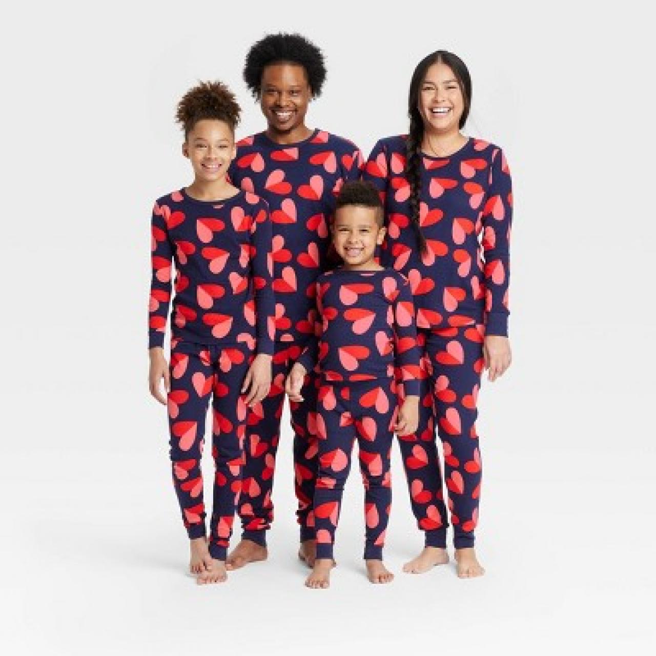 The Sweetest Valentine's Day Pajamas for the Whole Family