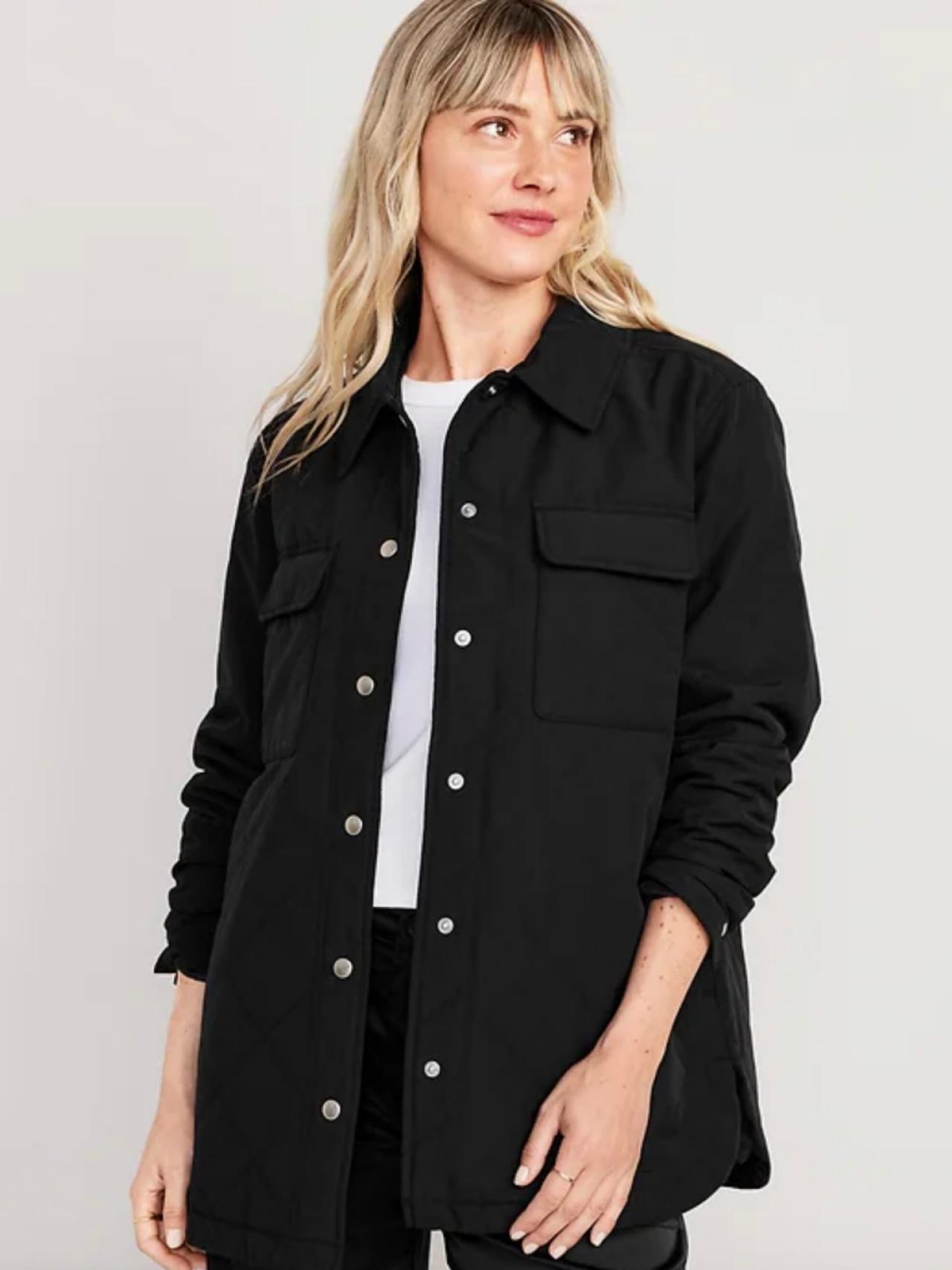 Black shop shacket womens