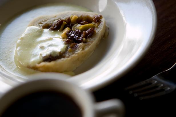 Spotted Dick, a dessert from Feast Friday, May 16, 2008, in Houston.  ( Nick de la Torre / Chronicle ) (Photo by Nick de la Torre/Houston Chronicle via Getty Images)