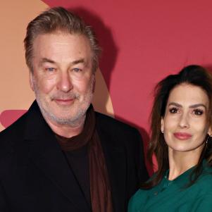 NEW YORK, NEW YORK - DECEMBER 16:  (L-R) Alec Baldwin and Hilaria Baldwin attend the "All In: Comedy About Love By Simon Rich" Gala Performance at Hudson Theatre on December 16, 2024 in New York City. (Photo by Cindy Ord/Getty Images)