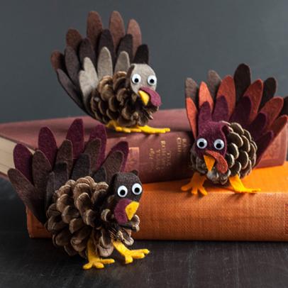 Pinecone turkey deals craft