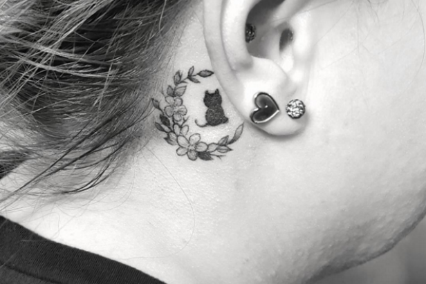 12 Snake Tattoo Ideas Behind Ear  PetPress  Behind ear tattoos Snake  tattoo Behind ear tattoo