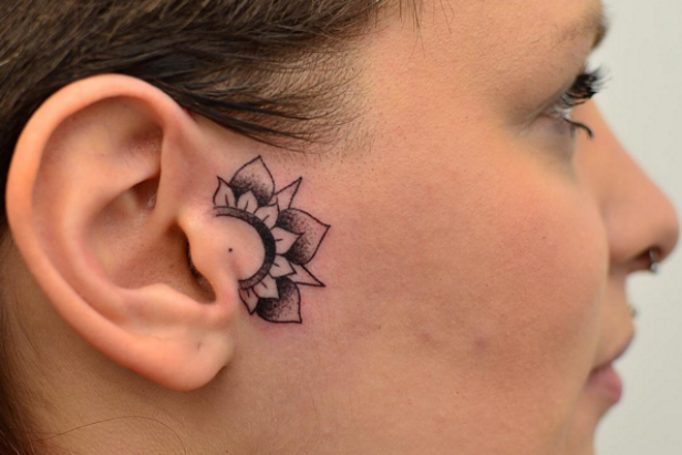 Pin by Jadyn Stover on Awesome tattoos of faith and other stuff  Ear tattoo  Ear piercings Girly tattoos