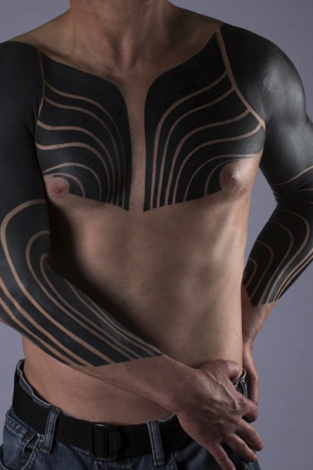 25 blackout tattoo design ideas for men and women  Legitng