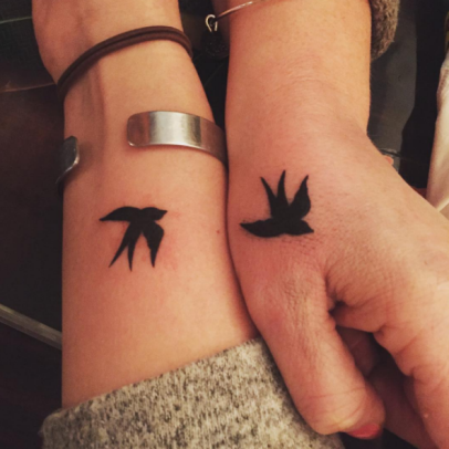 guy and girl best friend tattoo ideas