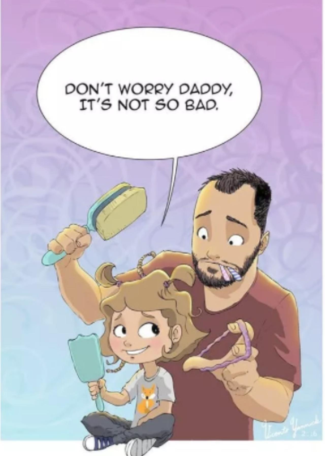 Single Dad Illustrates Comics To Show Life Raising His Daughter