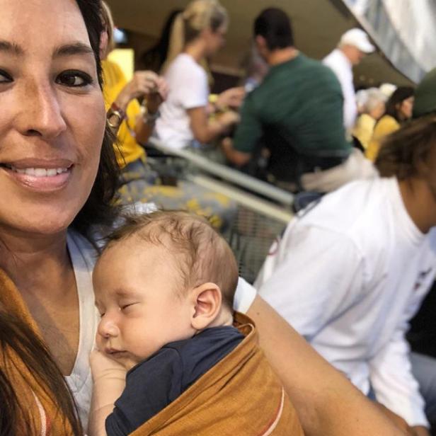 Joanna And Chip Gaines Take Baby Crew To His First Football